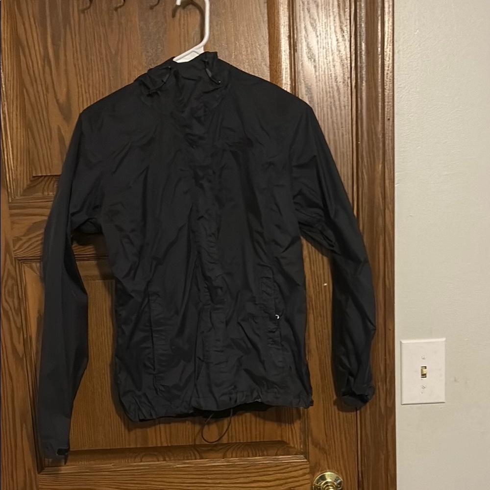 Woman's Black Windbreaker Jacket